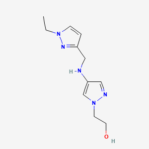 2-(4-{[(1-ethyl-1H-pyrazol-3-yl)methyl]amino}-1H-pyrazol-1-yl)ethan-1-ol