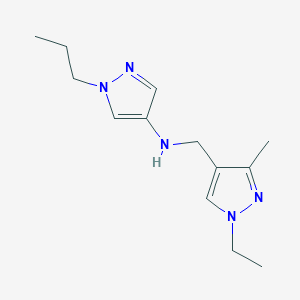 N-[(1-ethyl-3-methyl-1H-pyrazol-4-yl)methyl]-1-propyl-1H-pyrazol-4-amine