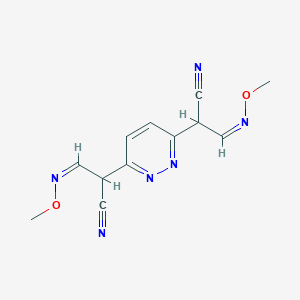 (3Z)-2-[6-[(2Z)-1-cyano-2-methoxyiminoethyl]pyridazin-3-yl]-3-methoxyiminopropanenitrile