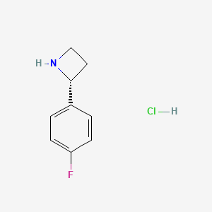 (2R)-2-(4-Fluorophenyl)azetidine hydrochloride