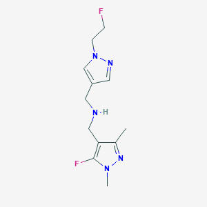 [(5-fluoro-1,3-dimethyl-1H-pyrazol-4-yl)methyl]({[1-(2-fluoroethyl)-1H-pyrazol-4-yl]methyl})amine