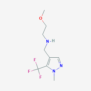 (2-methoxyethyl)({[1-methyl-5-(trifluoromethyl)-1H-pyrazol-4-yl]methyl})amine