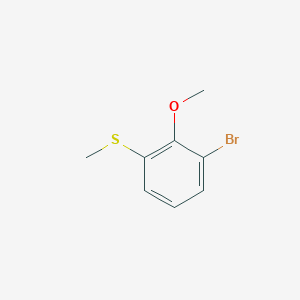 molecular formula C8H9BrOS B11748907 (3-Bromo-2-methoxyphenyl)(methyl)sulfane 