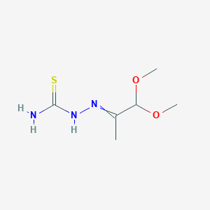 molecular formula C6H13N3O2S B11748920 2-(2,2-Dimethoxy-1-Methylethylidene)Hydrazinecarbothioamide 