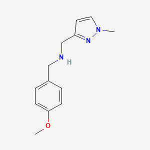 [(4-methoxyphenyl)methyl][(1-methyl-1H-pyrazol-3-yl)methyl]amine