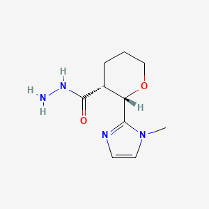 (2S,3R)-2-(1-methyl-1H-imidazol-2-yl)oxane-3-carbohydrazide