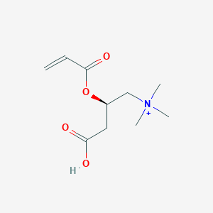 molecular formula C10H18NO4+ B11748967 [(2R)-3-carboxy-2-(prop-2-enoyloxy)propyl]trimethylazanium 