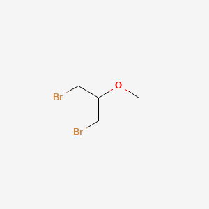 molecular formula C4H8Br2O B11748981 1,3-Dibromo-2-methoxypropane 