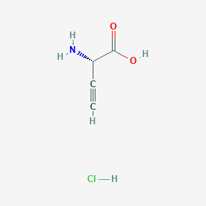 molecular formula C4H6ClNO2 B11748997 (S)-2-Aminobut-3-ynoic acid hydrochloride 