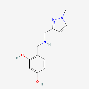 4-({[(1-Methyl-1H-pyrazol-3-YL)methyl]amino}methyl)benzene-1,3-diol