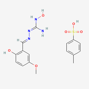 1-(2-Hydroxy-5'-methoxybenzylidene)amino-3-hydroxyguanidine tosylate