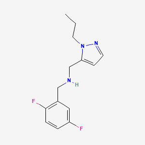 [(2,5-difluorophenyl)methyl][(1-propyl-1H-pyrazol-5-yl)methyl]amine