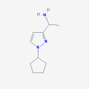 1-(1-Cyclopentyl-1H-pyrazol-3-yl)ethanamine