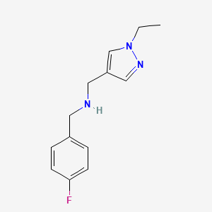 [(1-ethyl-1H-pyrazol-4-yl)methyl][(4-fluorophenyl)methyl]amine