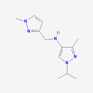 3-methyl-N-[(1-methyl-1H-pyrazol-3-yl)methyl]-1-(propan-2-yl)-1H-pyrazol-4-amine