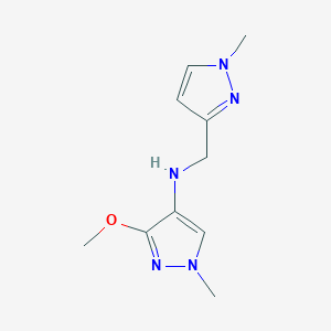 3-methoxy-1-methyl-N-[(1-methyl-1H-pyrazol-3-yl)methyl]-1H-pyrazol-4-amine