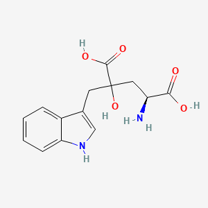 (4S)-2-((1H-Indol-3-yl)methyl)-4-amino-2-hydroxypentanedioic acid