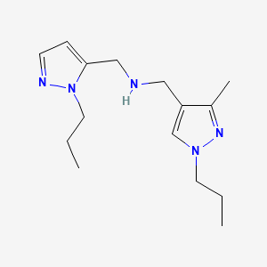 [(3-methyl-1-propyl-1H-pyrazol-4-yl)methyl][(1-propyl-1H-pyrazol-5-yl)methyl]amine