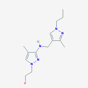 1-(2-fluoroethyl)-4-methyl-N-[(3-methyl-1-propyl-1H-pyrazol-4-yl)methyl]-1H-pyrazol-3-amine