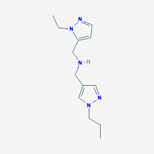 [(1-ethyl-1H-pyrazol-5-yl)methyl][(1-propyl-1H-pyrazol-4-yl)methyl]amine