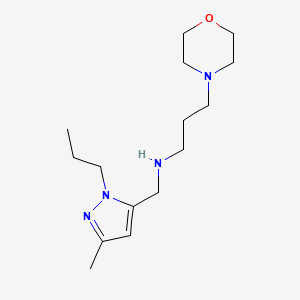 [(3-methyl-1-propyl-1H-pyrazol-5-yl)methyl][3-(morpholin-4-yl)propyl]amine