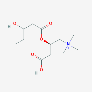 [(2R)-3-carboxy-2-[(3-hydroxypentanoyl)oxy]propyl]trimethylazanium