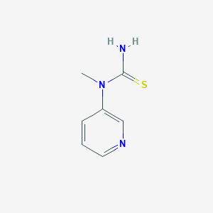 molecular formula C7H9N3S B11749322 1-Methyl-1-(pyridin-3-yl)thiourea 