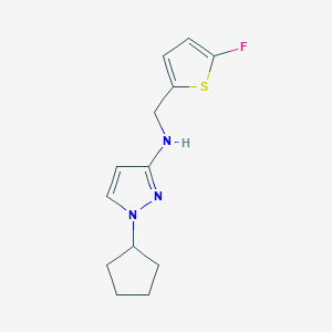 1-cyclopentyl-N-[(5-fluorothiophen-2-yl)methyl]-1H-pyrazol-3-amine