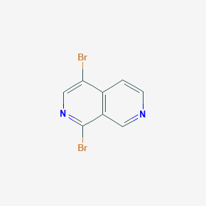 molecular formula C8H4Br2N2 B11749364 1,4-Dibromo-2,7-naphthyridine 