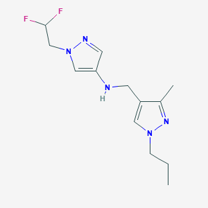 1-(2,2-difluoroethyl)-N-[(3-methyl-1-propyl-1H-pyrazol-4-yl)methyl]-1H-pyrazol-4-amine