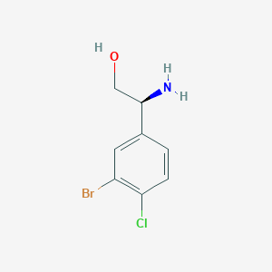 (S)-2-Amino-2-(3-bromo-4-chlorophenyl)ethan-1-ol