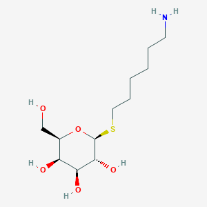 molecular formula C12H25NO5S B11749445 6-Aminohexyl 1-thio-B-D-galactopyranosid E CAS No. 51224-14-7