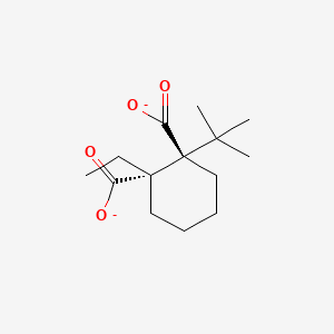 molecular formula C14H22O4-2 B11749488 (1R,2S)-1-tert-butyl-2-ethylcyclohexane-1,2-dicarboxylate 