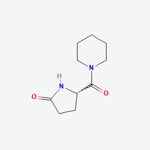 molecular formula C10H16N2O2 B11749494 (5S)-5-(piperidine-1-carbonyl)pyrrolidin-2-one 