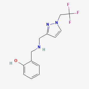 2-[({[1-(2,2,2-trifluoroethyl)-1H-pyrazol-3-yl]methyl}amino)methyl]phenol