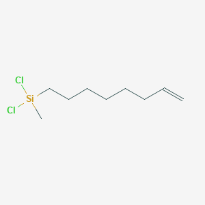 molecular formula C9H18Cl2Si B11749543 Dichloro-methyl-oct-7-enylsilane CAS No. 52217-54-6