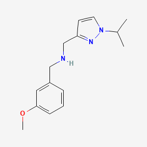 [(3-methoxyphenyl)methyl]({[1-(propan-2-yl)-1H-pyrazol-3-yl]methyl})amine