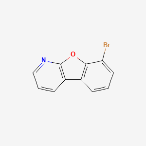 molecular formula C11H6BrNO B11749557 8-Bromobenzofuro[2,3-b]pyridine 