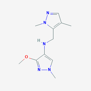 N-[(1,4-dimethyl-1H-pyrazol-5-yl)methyl]-3-methoxy-1-methyl-1H-pyrazol-4-amine