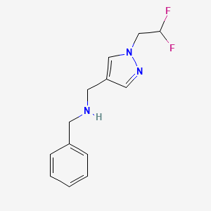 benzyl({[1-(2,2-difluoroethyl)-1H-pyrazol-4-yl]methyl})amine