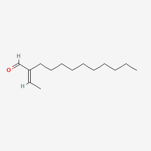 molecular formula C14H26O B11749602 (2E)-2-ethylidenedodecanal 