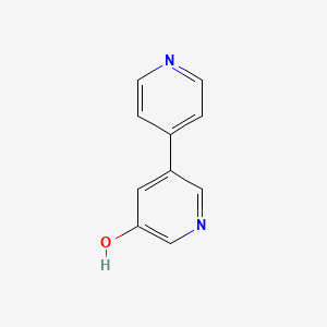 molecular formula C10H8N2O B11749613 3-Hydroxy-5-(4-pyridyl)pyridine 