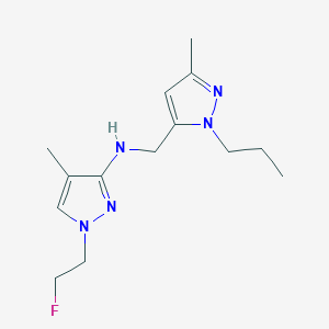 1-(2-fluoroethyl)-4-methyl-N-[(3-methyl-1-propyl-1H-pyrazol-5-yl)methyl]-1H-pyrazol-3-amine