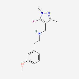 [(5-fluoro-1,3-dimethyl-1H-pyrazol-4-yl)methyl][2-(3-methoxyphenyl)ethyl]amine