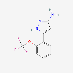 5-(2-(Trifluoromethoxy)phenyl)-1H-pyrazol-3-amine