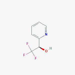 molecular formula C7H6F3NO B11749718 (R)-2,2,2-Trifluoro-1-(pyridin-2-yl)ethanol 