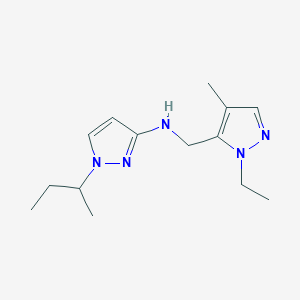 1-(butan-2-yl)-N-[(1-ethyl-4-methyl-1H-pyrazol-5-yl)methyl]-1H-pyrazol-3-amine