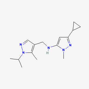 3-cyclopropyl-1-methyl-N-{[5-methyl-1-(propan-2-yl)-1H-pyrazol-4-yl]methyl}-1H-pyrazol-5-amine