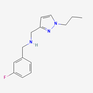 [(3-fluorophenyl)methyl][(1-propyl-1H-pyrazol-3-yl)methyl]amine