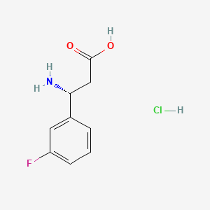 (R)-3-amino-3-(3-fluorophenyl)propanoic acid hydrochloride